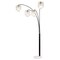 Saltoro Sherpi Modern Metal Arch Lamp with 4 Lights and Marble base, Gold and Black-